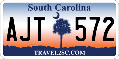SC license plate AJT572