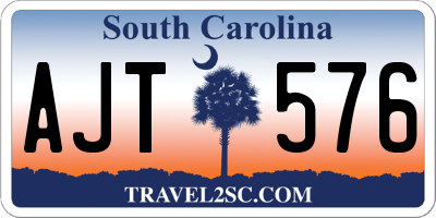 SC license plate AJT576