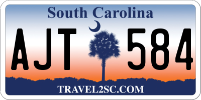 SC license plate AJT584