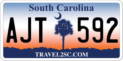 SC license plate AJT592