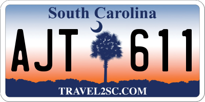 SC license plate AJT611