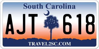 SC license plate AJT618