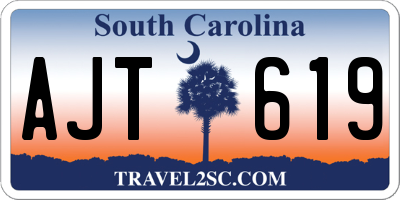 SC license plate AJT619