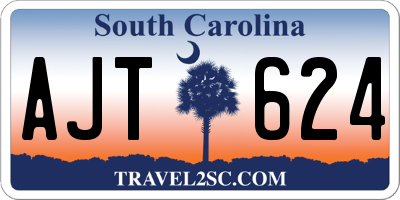 SC license plate AJT624