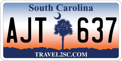 SC license plate AJT637