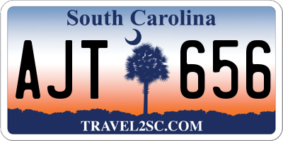 SC license plate AJT656
