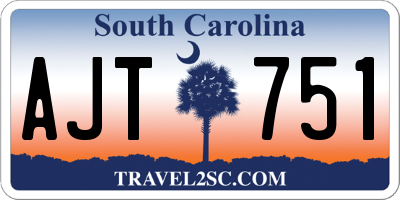 SC license plate AJT751