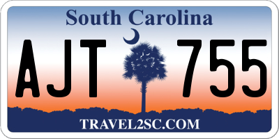 SC license plate AJT755