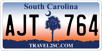 SC license plate AJT764