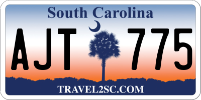 SC license plate AJT775