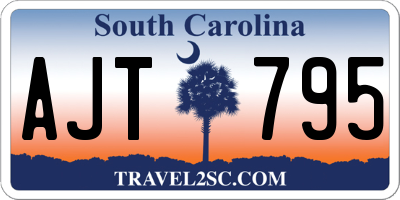 SC license plate AJT795