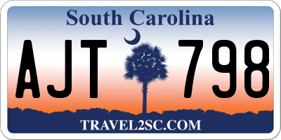 SC license plate AJT798