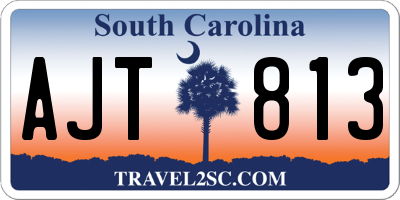 SC license plate AJT813
