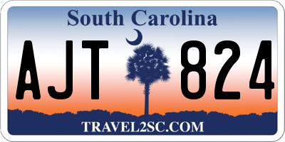 SC license plate AJT824