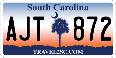 SC license plate AJT872