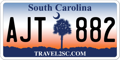 SC license plate AJT882