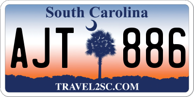 SC license plate AJT886