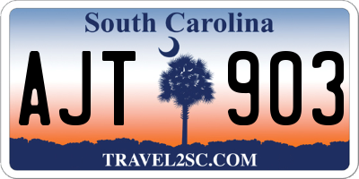 SC license plate AJT903