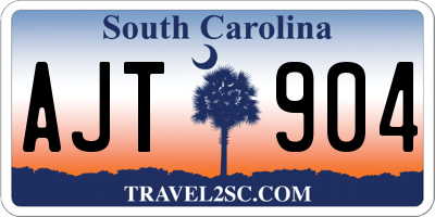SC license plate AJT904