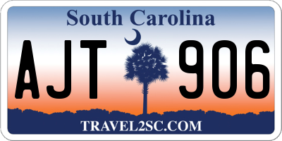 SC license plate AJT906