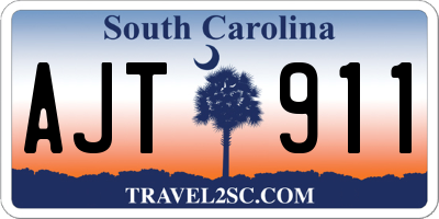 SC license plate AJT911