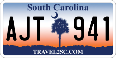 SC license plate AJT941