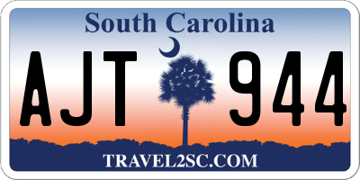 SC license plate AJT944