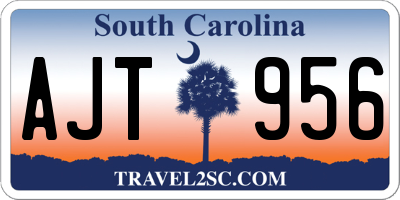 SC license plate AJT956