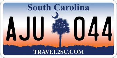 SC license plate AJU044