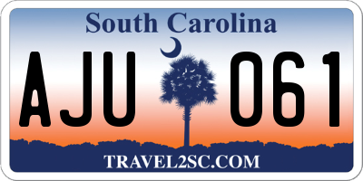 SC license plate AJU061