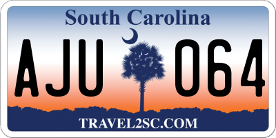 SC license plate AJU064