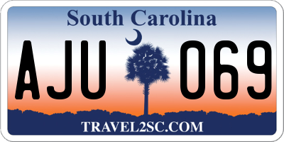 SC license plate AJU069