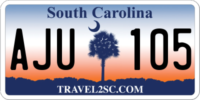 SC license plate AJU105