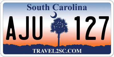 SC license plate AJU127