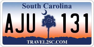 SC license plate AJU131