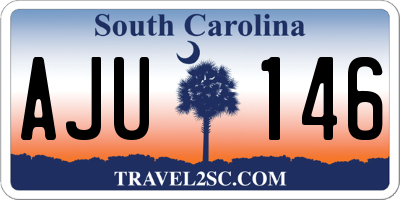SC license plate AJU146