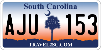 SC license plate AJU153