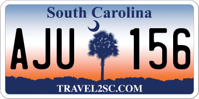 SC license plate AJU156