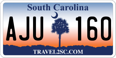 SC license plate AJU160