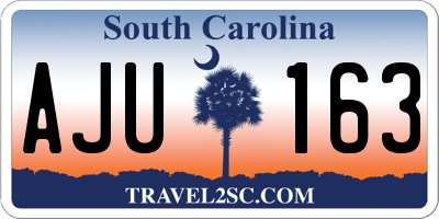 SC license plate AJU163