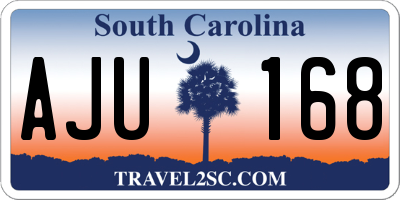 SC license plate AJU168
