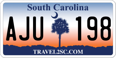 SC license plate AJU198