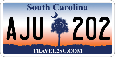 SC license plate AJU202