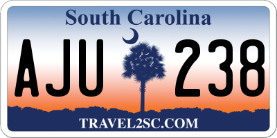 SC license plate AJU238