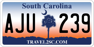 SC license plate AJU239