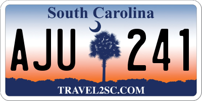 SC license plate AJU241