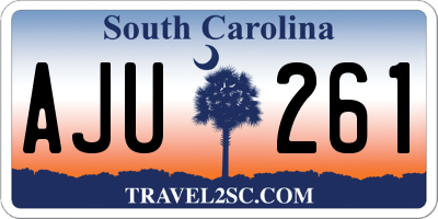 SC license plate AJU261