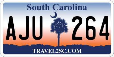 SC license plate AJU264