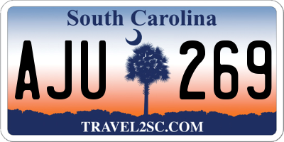 SC license plate AJU269