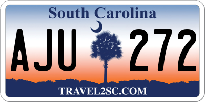 SC license plate AJU272